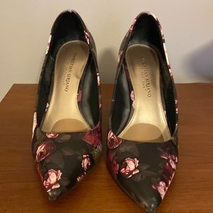 Christian Siriano Floral Heels